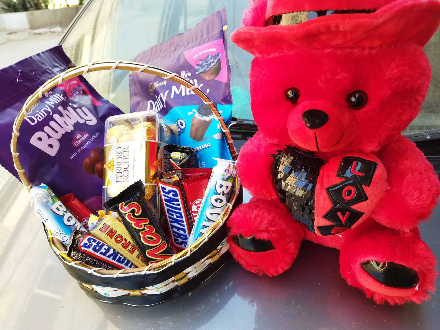 Chocolate Basket with Teddy