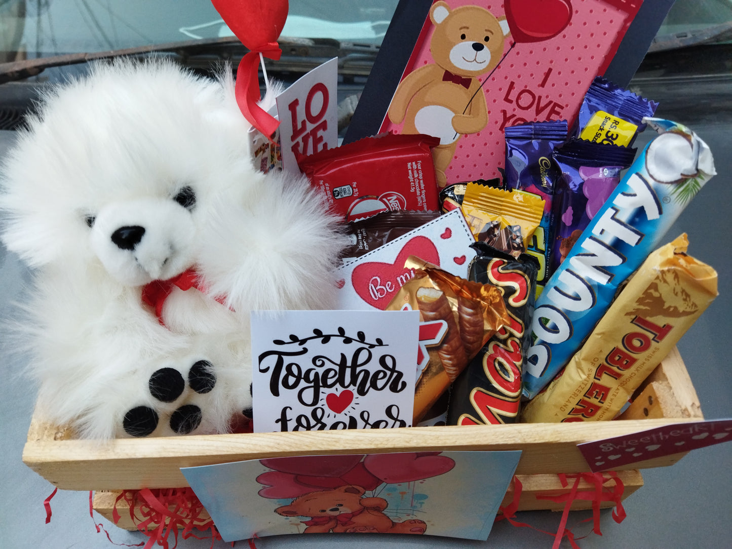 Chocolate Crate with teddy